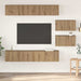 Set comodă TV Pe perete 6 pcs Stejar Artizanal Lemn compozit - WALTI WALTI