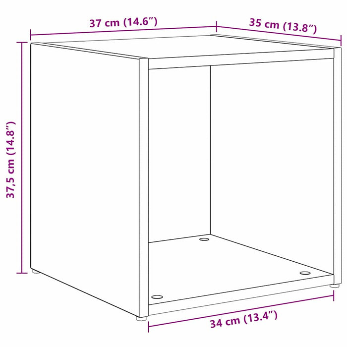 Set comodă TV Pe perete 6 pcs Lemn Vechi Lemn compozit - WALTI WALTI