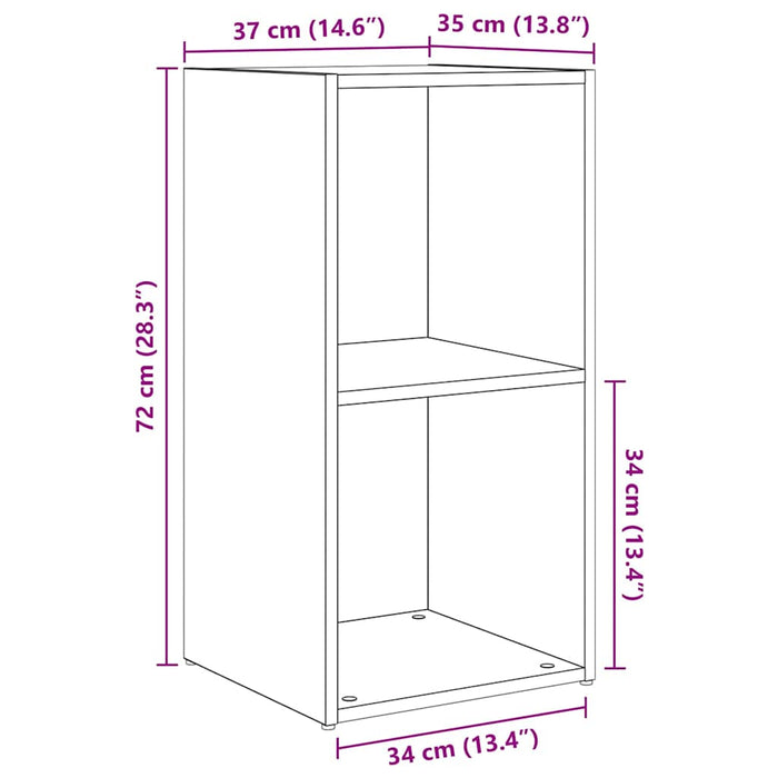 Set comodă TV Pe perete 6 pcs Lemn Vechi Lemn compozit - WALTI WALTI
