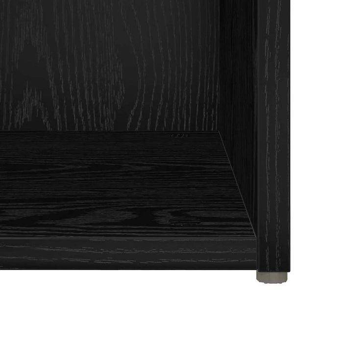 Set comodă TV Pe perete 6 pcs Stejar Negru Lemn compozit - WALTI WALTI