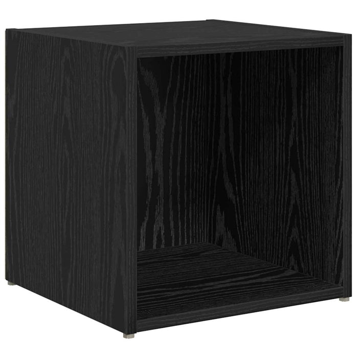 Set comodă TV Pe perete 6 pcs Stejar Negru Lemn compozit - WALTI WALTI