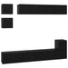 Set comodă TV Pe perete 8 pcs Stejar Negru Lemn compozit - WALTI WALTI