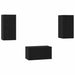 Set comodă TV cu raft 3 pcs Stejar negru 60 x 30 x 30.5 cm - WALTI WALTI