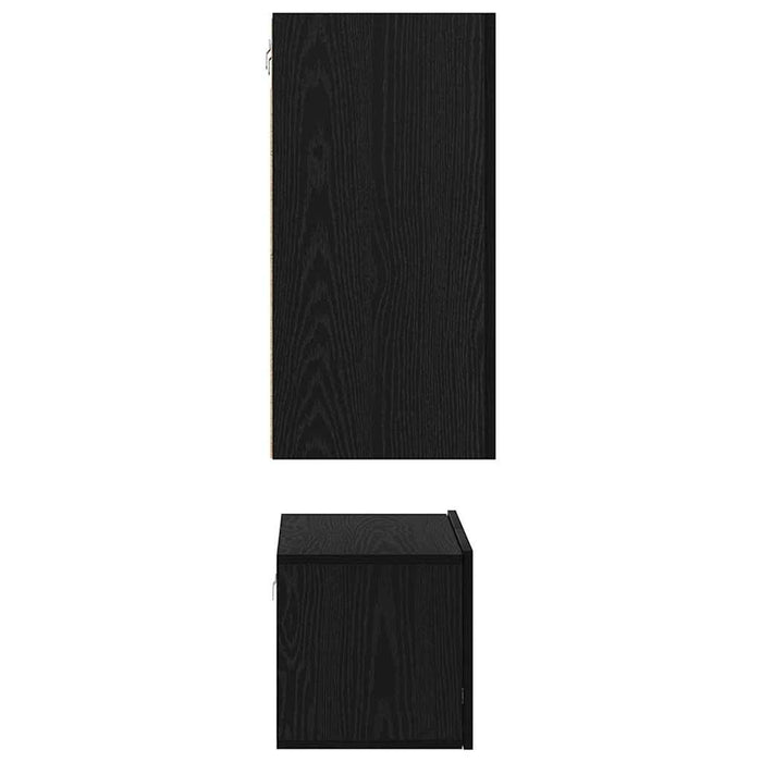 Set comodă TV cu raft 3 pcs Stejar negru 60 x 30 x 30.5 cm - WALTI WALTI