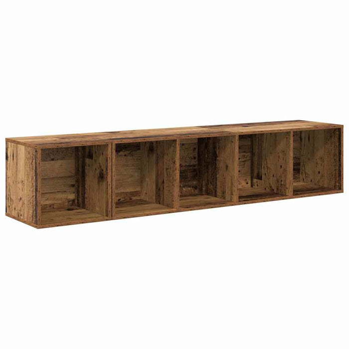 Set dulap TV 2 pcs Lemn vechi 37 x 37 x 142.5 cm Lemn compozit - WALTI WALTI
