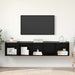 Set dulap TV 2 pcs Stejar negru 37 x 37 x 142.5 cm - WALTI WALTI