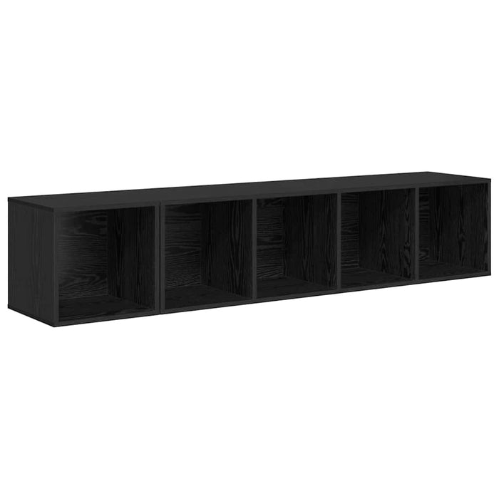 Set dulap TV 2 pcs Stejar negru 37 x 37 x 142.5 cm - WALTI WALTI
