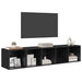 Set dulap TV 2 pcs Stejar negru 37 x 37 x 142.5 cm - WALTI WALTI