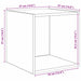 Set dulap TV 2 pcs Stejar negru 37 x 37 x 142.5 cm - WALTI WALTI