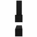 Dulap pentru TV pe Perete cu raft Altele cu depozitare cu ușă 4 pcs Stejar negru - WALTI WALTI