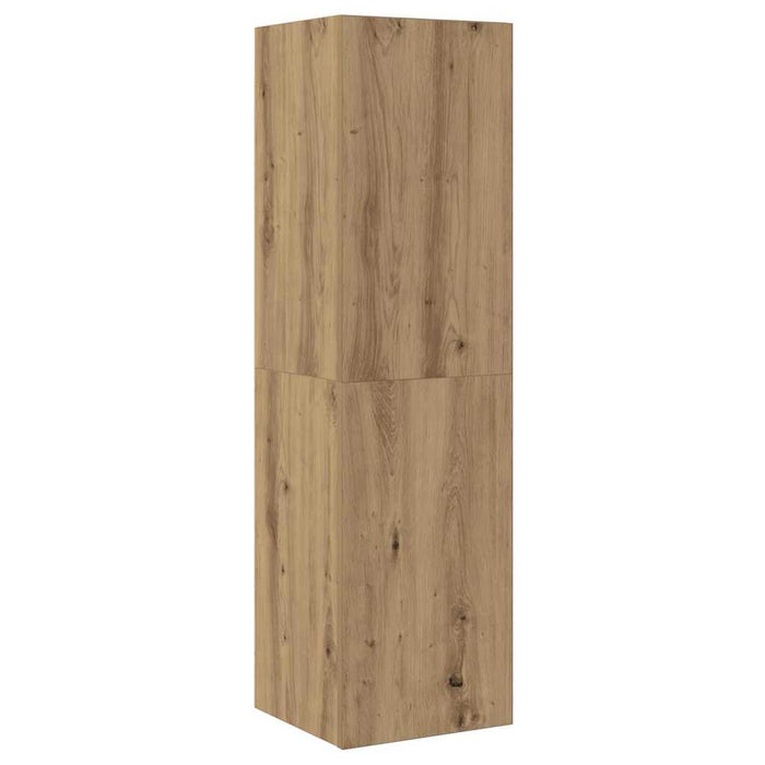 Dulap pentru TV pe Perete 4 pcs Stejar Artizanal Lemn compozit - WALTI WALTI