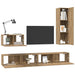 Dulap pentru TV pe Perete 4 pcs Stejar Artizanal Lemn compozit - WALTI WALTI
