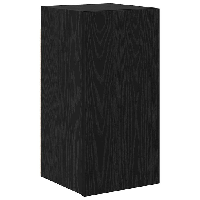 Set comodă TV cu raft Altele cu depozitare cu ușă 7 pcs Stejar negru Lemn compozit - WALTI WALTI