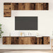 Set comodă TV 5 pcs Lemn vechi Mediu 100 cm x 30 cm x 30 cm - WALTI WALTI