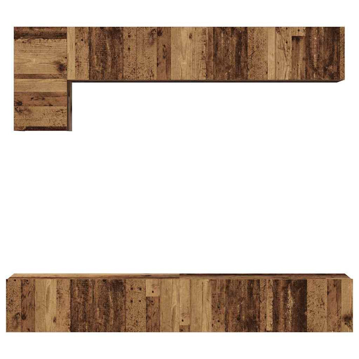 Set comodă TV 5 pcs Lemn vechi Mediu 100 cm x 30 cm x 30 cm - WALTI WALTI