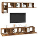 Set comodă TV 5 pcs Lemn vechi Mediu 100 cm x 30 cm x 30 cm - WALTI WALTI