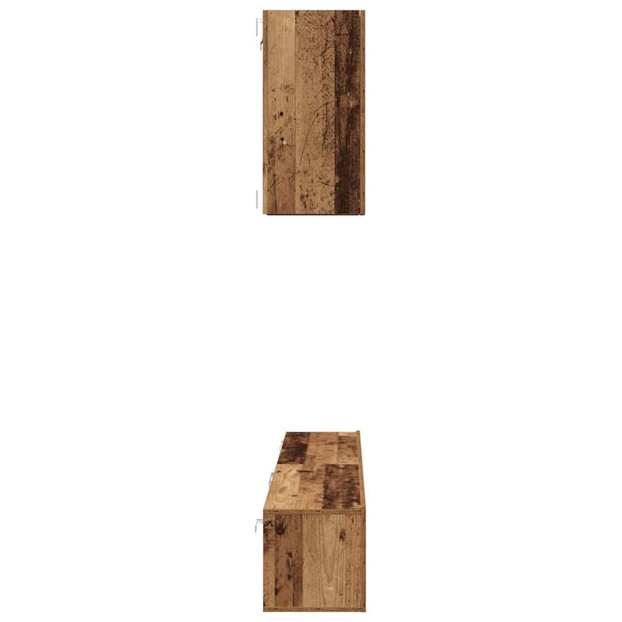 Set comodă TV 5 pcs Lemn vechi Mediu 100 cm x 30 cm x 30 cm - WALTI WALTI