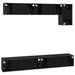 Set comodă TV 5 pcs Stejar negru 100 x 30 x 30 cm Lemn compozit - WALTI WALTI