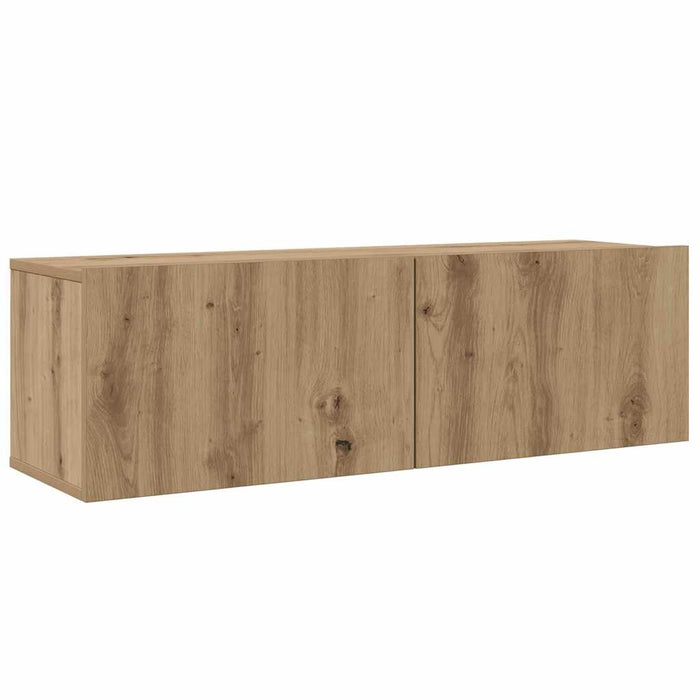 Set comodă TV cu raft Pe perete Altele 5 pcs stejar artizanal Mediu 100 cm - WALTI WALTI