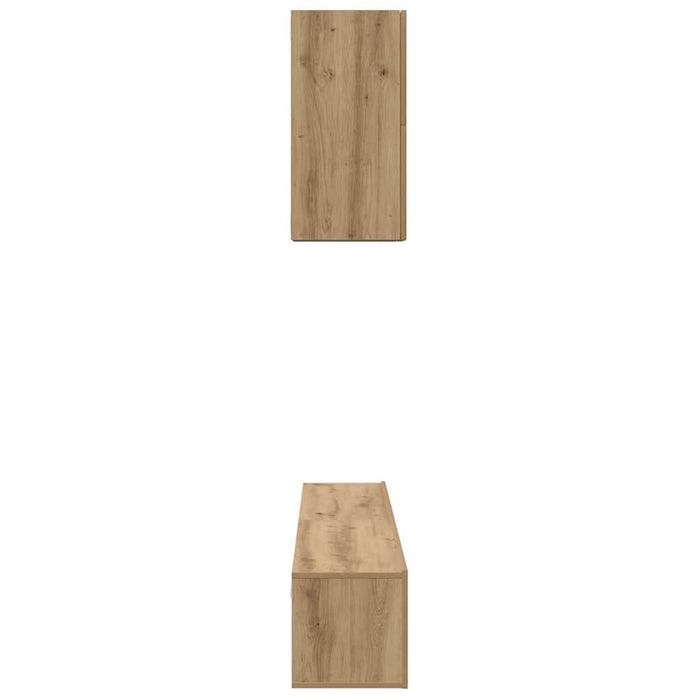 Set comodă TV cu raft Pe perete Altele 5 pcs stejar artizanal Mediu 100 cm - WALTI WALTI