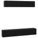 Set comodă TV 5 pcs Stejar negru 80 x 30 x 30 cm Lemn compozit - WALTI WALTI