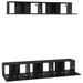 Set comodă TV 5 pcs Stejar negru 80 x 30 x 30 cm Lemn compozit - WALTI WALTI