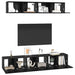 Set comodă TV 5 pcs Stejar negru 80 x 30 x 30 cm Lemn compozit - WALTI WALTI
