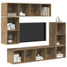 Set comodă TV 4 pcs stejar artizanal Lemn compozit - WALTI WALTI