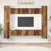 Set comodă TV 10 pcs Lemn Vechi 30,5 x 30 x 90 cm Lemn compozit - WALTI WALTI