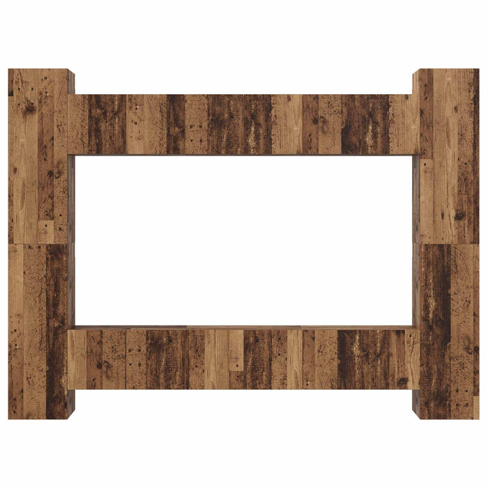 Set comodă TV 10 pcs Lemn Vechi 30,5 x 30 x 90 cm Lemn compozit - WALTI WALTI