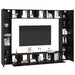Set comodă TV 10 pcs Stejar negru Mediu 30.5 x 30 x 90 cm - WALTI WALTI