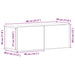 Set dulapuri TV cu raft 4 pcs Stejar negru 80 x 30 x 30.5 cm - WALTI WALTI