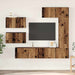 Set comodă TV 6 pcs Lemn vechi 30.5 x 30 x 90 cm Lemn compozit - WALTI WALTI