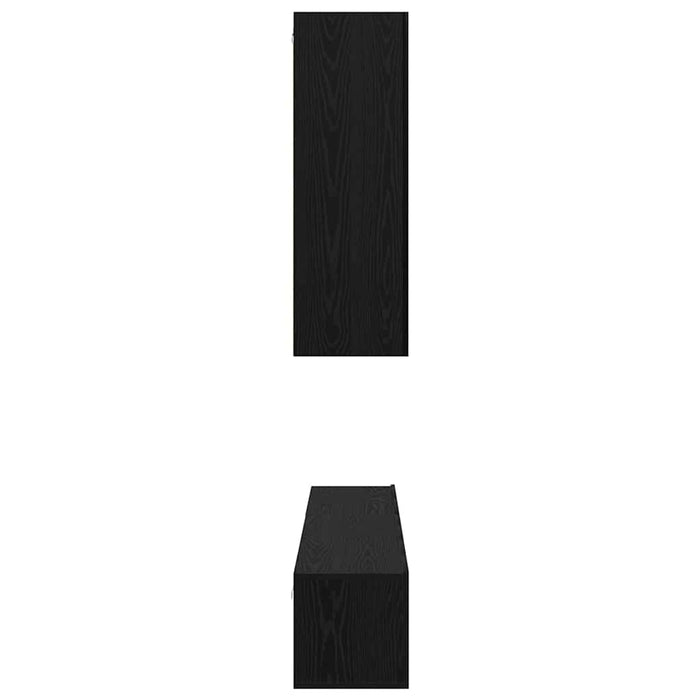Set comodă TV cu raft Pe perete Altele 6 pcs Stejar negru 30.5 x 30 x 90 cm - WALTI WALTI