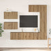 Set comodă TV cu raft Altele 6 pcs stejar artizanal 30.5 x 30 x 90 cm - WALTI WALTI
