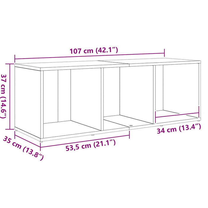 Set comodă TV Pe perete 3 pcs Negru Lemn compozit - WALTI WALTI