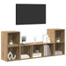 Set comodă TV Pe perete 3 pcs Maro Lemn compozit - WALTI WALTI