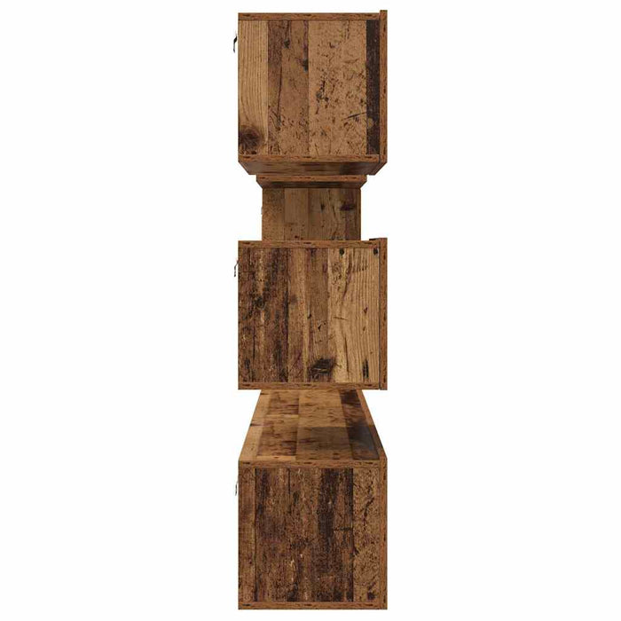 Set comodă TV 6 pcs Lemn vechi 30.5 x 30 x 90 cm Lemn compozit - WALTI WALTI