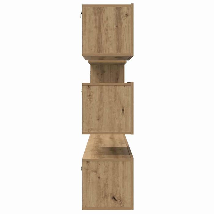Set comodă TV cu raft Altele 6 pcs stejar artizanal 30.5 x 30 x 90 cm - WALTI WALTI
