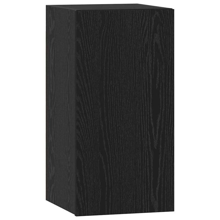 Set Cabinet TV cu raft cu depozitare cu ușă 4 pcs Stejar negru 60 x 30 x 30 cm - WALTI WALTI