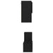 Set Cabinet TV cu raft cu depozitare cu ușă 4 pcs Stejar negru 60 x 30 x 30 cm - WALTI WALTI