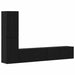 Dulap pentru TV pe Perete 4 pcs Stejar negru Lemn compozit - WALTI WALTI