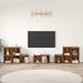 Set dulap TV Pe perete 8 pcs Lemn Vechi Lemn compozit - WALTI WALTI