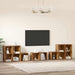 Set dulap TV Pe perete 8 pcs Lemn Vechi Lemn compozit - WALTI WALTI