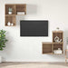 Set dulap TV 4 pcs stejar artizanal 37 x 37 x 72 cm - WALTI WALTI