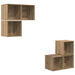 Set dulap TV 4 pcs stejar artizanal 37 x 37 x 72 cm - WALTI WALTI