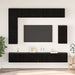 Set comodă TV Pe perete 8 pcs Stejar Negru Lemn compozit - WALTI WALTI