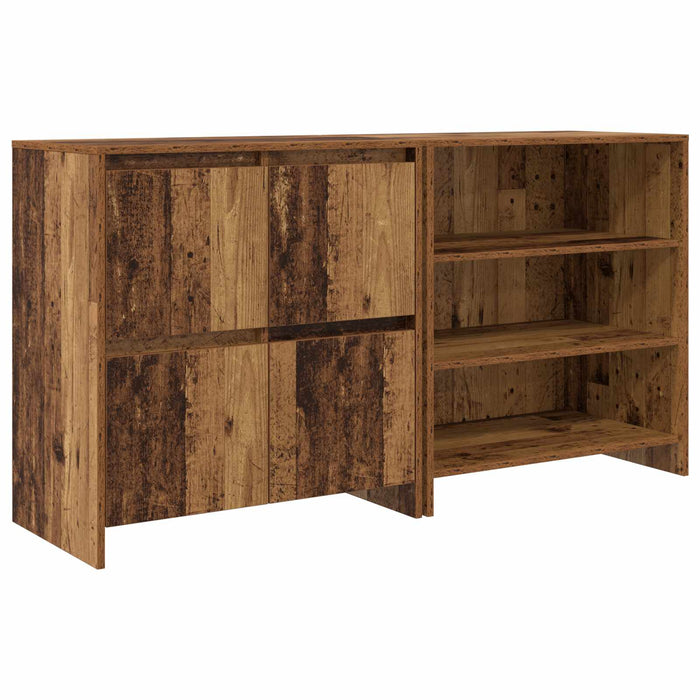 Bufet 2 pcs Lemn vechi 70 x 41 x 75 cm Lemn compozit WALTI
