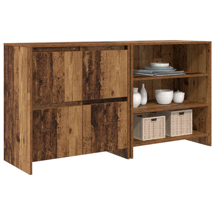 Bufet 2 pcs Lemn vechi 70 x 41 x 75 cm Lemn compozit WALTI