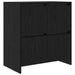 Bufet cu raft cu ușă 2 pcs Stejar negru 70 x 41 x 75 cm Lemn compozit - WALTI WALTI